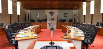 Image of the empty Council chambers